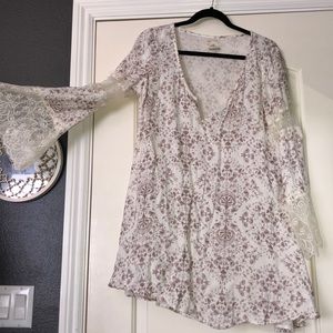 O’Neil flowy sundress with lace details.